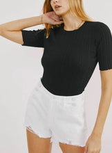 Load image into Gallery viewer, White High Rise Shorts