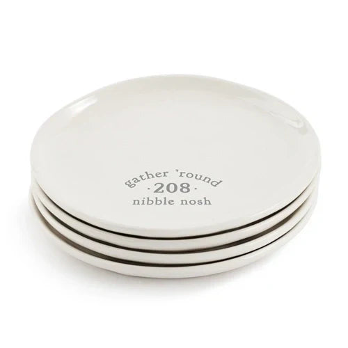 Nibble Appetize rPlates Patterned Set of 4