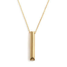 Load image into Gallery viewer, BeCalm Gold Breathing Necklace - 20in
