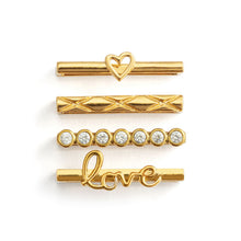 Load image into Gallery viewer, Smart Watch Love Charms 4pc set - 21mm
