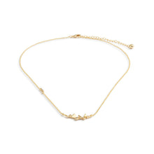 Load image into Gallery viewer, Butterfly Cluster Gold Necklace 16in

