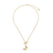 Load image into Gallery viewer, Butterfly Toggle Gold Necklace 16in
