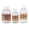 Glass Bottles with Wire Mesh