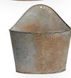 Oversized Rusty Galvanized Wall Planter