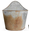 Oversized Rusty Galvanized Wall Planter