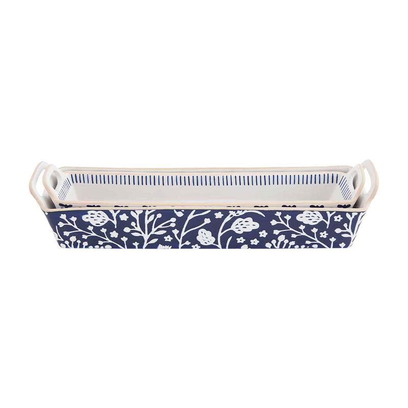 Indigo Cracker Dish Set