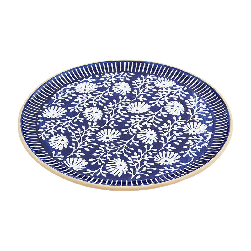 Indigo Platter Set