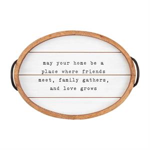 Oval Farm Tray Plaque