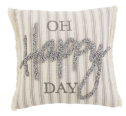 Oh Happy Day Tufted Pillow