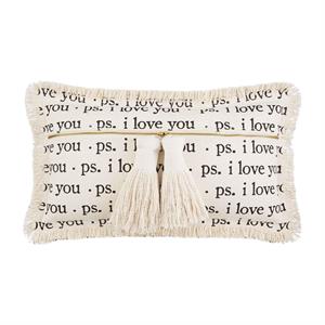 PS Love Dhurrie Tassle Pillow