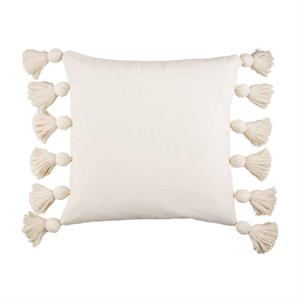 Square Chunky Tassel Pillow