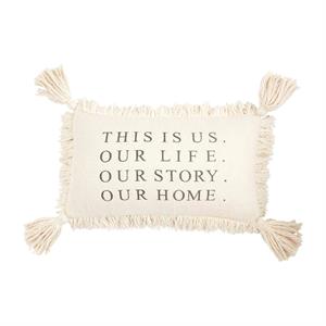 This Fringe Tassel Home Pillow