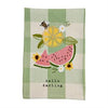 Fruity Floral Check Towels