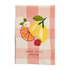 Fruity Floral Check Towels