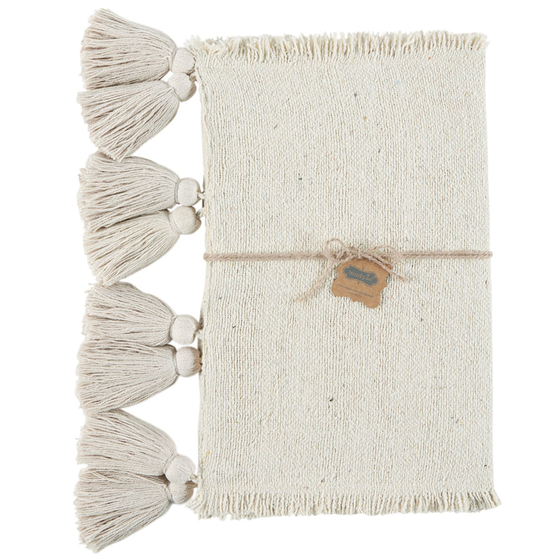 Off White Ponchaa Table Runner