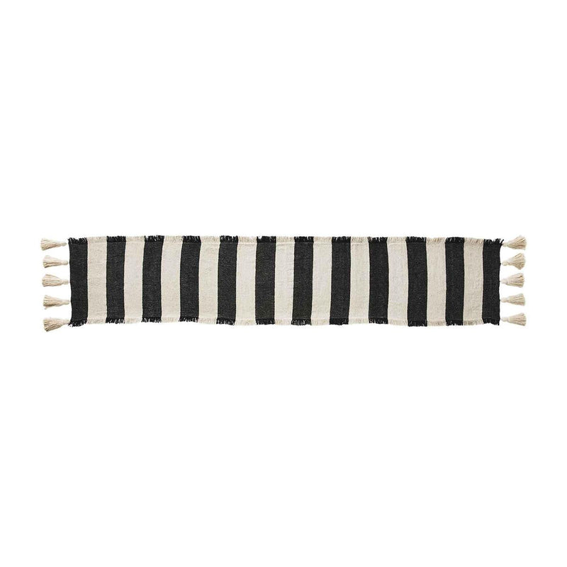 Stripe Black Ponchaa Runner