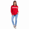 Red Holiday Patch Sweatshirt