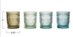 Embossed Drinking Glass