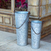 Tall Metal Display Bucket with Handle