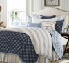 Prescott Comforter Set, Super King, Navy, 3pc