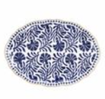 Floral Indigo Platter