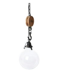 Pendant Light with Clear Vintage Globe