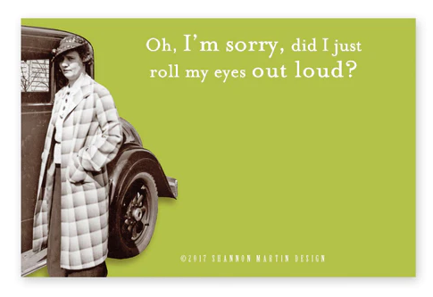 Roll My Eyes Sticky Note