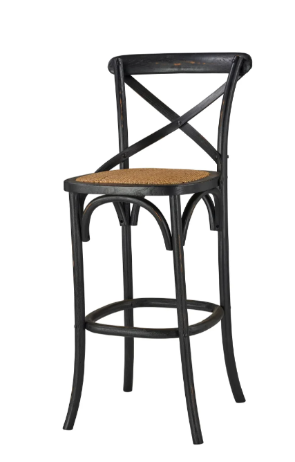 Bennett X-Back Stool 24'' (Black)