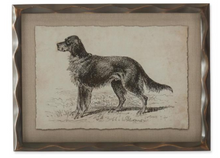 Load image into Gallery viewer, Assorted 11.75 Inch Ornate Brown Wood Framed Dog Prints

