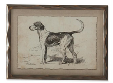 Load image into Gallery viewer, Assorted 11.75 Inch Ornate Brown Wood Framed Dog Prints
