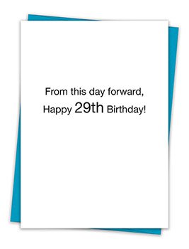 Happy 29th Bday Card
