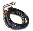 Men's Leather Bracelet Set