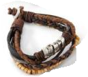 Men's Leather Bracelet Set