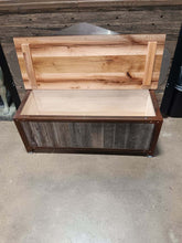 Load image into Gallery viewer, Flat Iron Storage Bench
