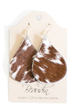 Load image into Gallery viewer, Hershey Cowhide/Leather Earrings
