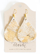 Load image into Gallery viewer, Hershey Cowhide/Leather Earrings
