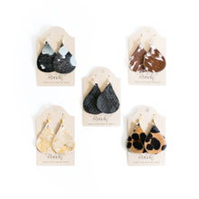 Load image into Gallery viewer, Hershey Cowhide/Leather Earrings
