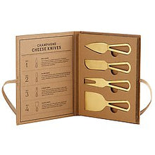 Load image into Gallery viewer, Champagne Gold Cheese Knives
