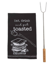 Load image into Gallery viewer, S'more Towel &amp; Roasting Set
