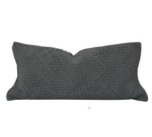 Load image into Gallery viewer, Woven Suede  Lumbar Pillow
