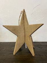 Load image into Gallery viewer, Wooden star ornament
